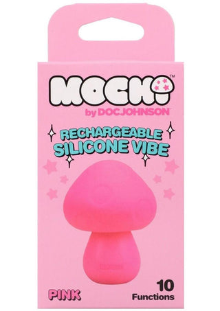 Mochi Mushroom Vibe 10 Function Silicone Rechargeable Vibrator - Pink
