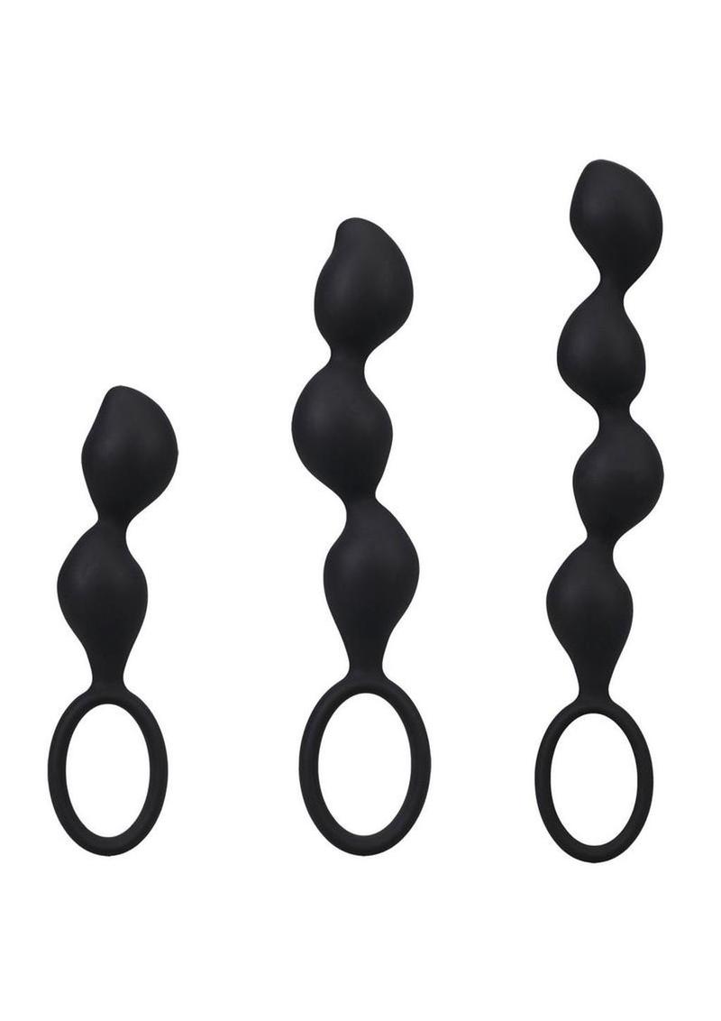 Mood Naughty Contour Beads Trainer Silicone Anal Plug – Excitement