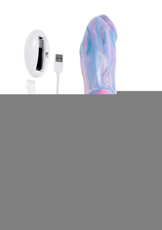 Mythical Rechargeable Silicone Vibrating Dildo with Remote
