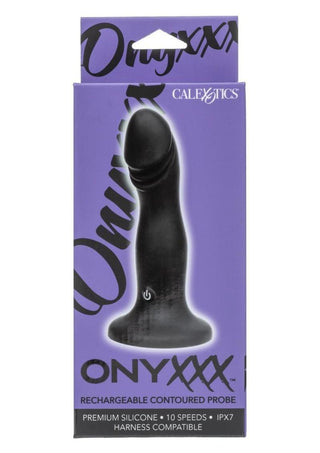 Onyxxx Rechargeable Contoured Silicone Probe - Black