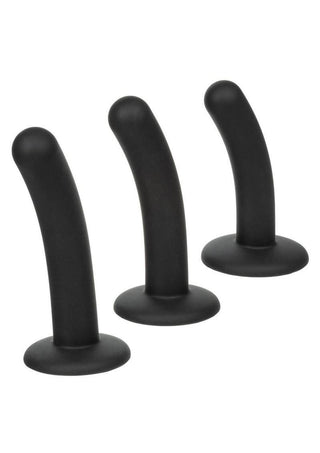 Onyxxx Silicone Curved Probe - Black - 3 Piece/Set