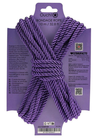 Ouch! Bondage Rope 10 Meter Nylon - Purple