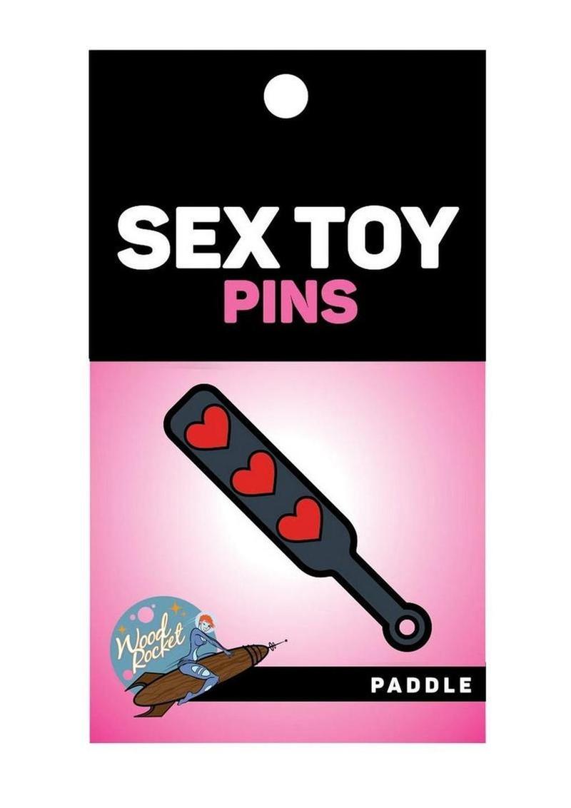 Paddle Hearts Enamel Pin – Excitement