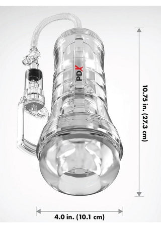 Pdx Elite Viewtube Vac XXL Pump See-Thru EZ-Grip Pump Stroker - General Orifice