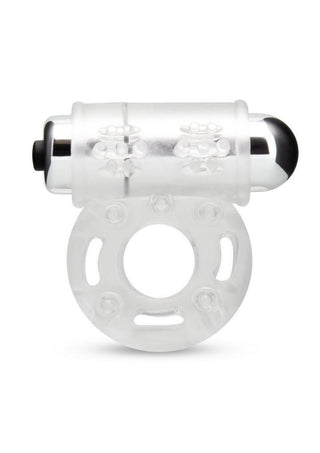 Performance C-Vibes Multi-Speed Vibrating Cock Ring - Clear/Silver