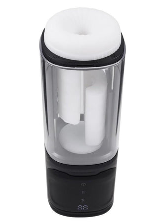 Playboy Side Piece Rechargeable Silicone Warming Sliding Stroker