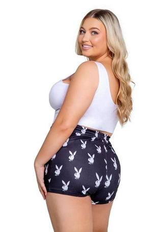 Playboy Slumber Bunny - Black/White - 3XLarge/4XLarge - 2 Piece/Set