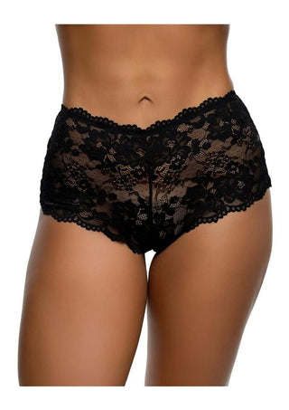 Playboy Sweet Cheeks Bunny Panty - Black - One Size