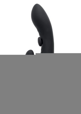 Playboy That's The Spot Rechargeable Silicone Dual Stimulating Vibrator - Black
