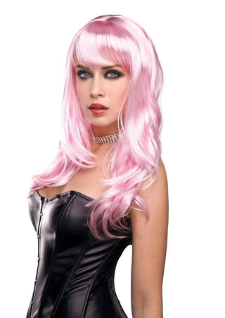 Pleasure Wigs Collection Candy Wig - Baby Pink/Pink