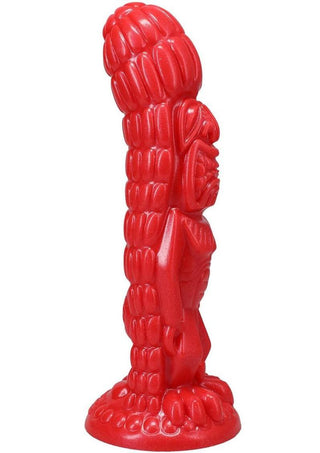 Polynesian Pleasure Idols Ula' Make Fire Idol Rechargeable Silicone Vibrating Dildo with Remote Control