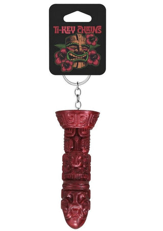 Polynesian Ti-Key Chains Lele Lele Air Idol - Red