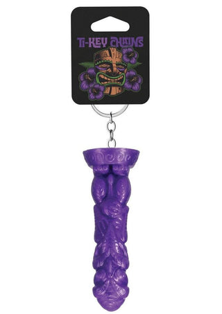 Polynesian Ti-Key Chains 'Uhane 'Ino Spirit Idol - Purple