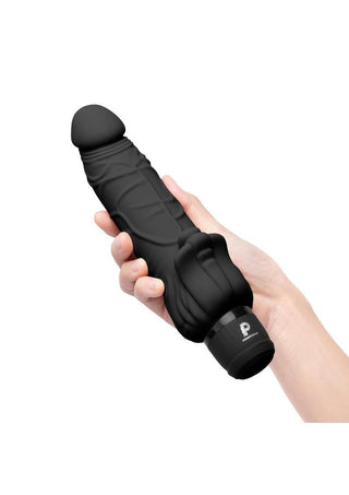 Powercocks Silicone Realistic Vibrator with Clitoral Stimulator