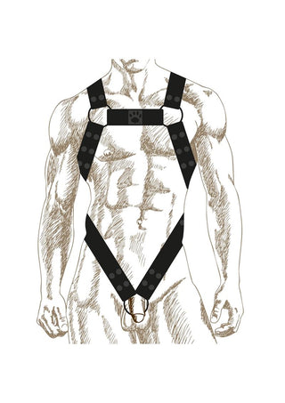Prowler Red Noir Body Harness - Black - Medium