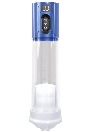Pumped Hyperlift 7 Function Rechargeable Masturbator - Metallic - Blue