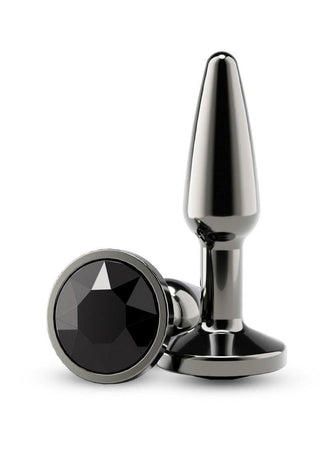 Rear Assets Chrome Tapered Anal Plug - Gray/Grey - Small