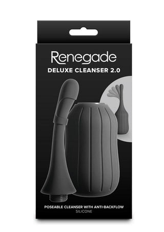 Renegade Deluxe Cleanser 2.0 Silicone Enema - Black