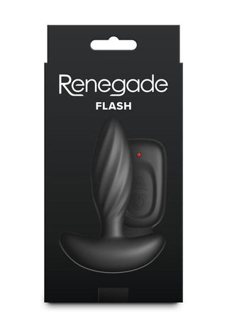 Renegade Flash Rechargeable Silicone Vibrating Anal Plug with Remote