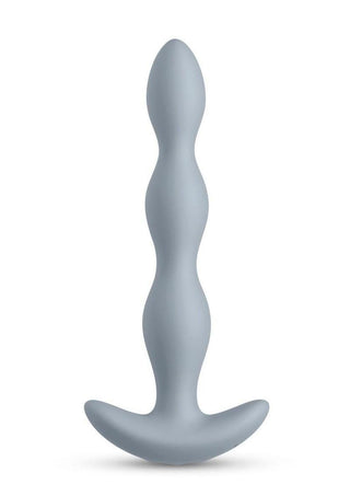 Renegade Vantage Rechargeable Silicone Vibrating Beads - Grey - 6.5in