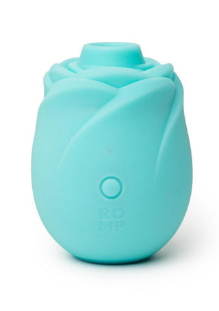 Romp Rose Glow Rechargeable Silicone Glow In The Dark Air Clitoral Stimulator - Blue
