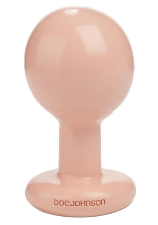 Round Butt Plug - Flesh - Medium - 3.5 Inch