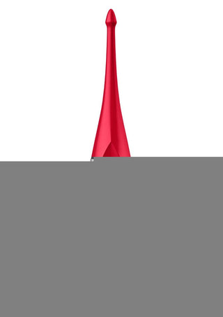 Satisfyer Twirling Fun Silicone Vibrator - Red