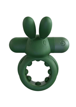 Screaming O Ohare Rechargeable Silicone Vibrating Cock Ring - Green