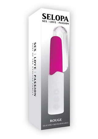 Selopa Rouge Rechargeable Silicone Mini Vibrator - Pink