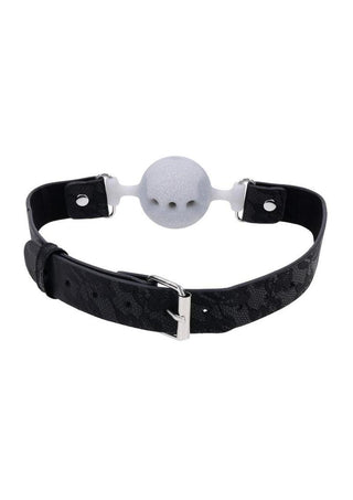 Sex and Mischief Lace Silicone Breathable Ball Gag