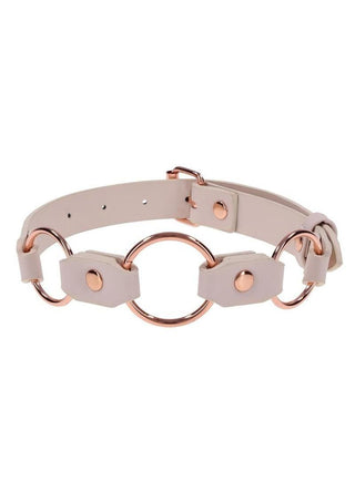 Sex and Mischief Peaches 'N Creame Ring Day Collar - Rose Gold