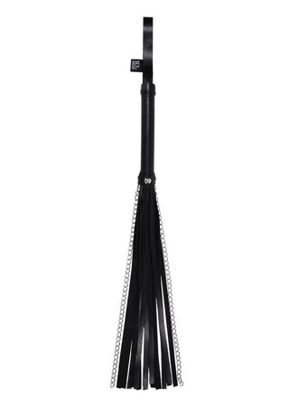 Sex and Mischief Shadow Chain Flogger - Black/Silver