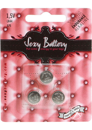 Sexy Battery Xtra Endurance Alkaline Batteries Lr44 A76/ 1.5v - 3 Pack