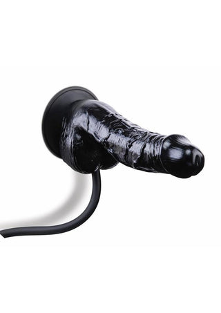 Size Up Ripple Inflatable Silicone Dildo with Balls
