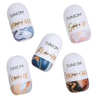 Svakom Hedy X-Mix Stroking Sleeve - Vanilla - 5 Piece/Set