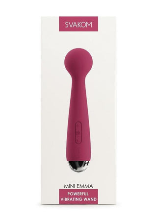 Svakom Mini Emma Rechargeable Silicone Mini Wand - Pink