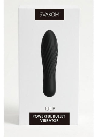 Svakom Tulip Rechargeable Silicone Bullet - Black