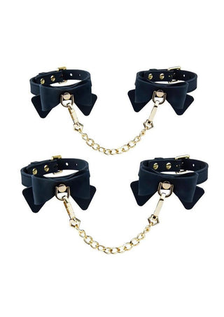 Temptasia Ardor Silicone Wrist and Ankle Restraints with Bow