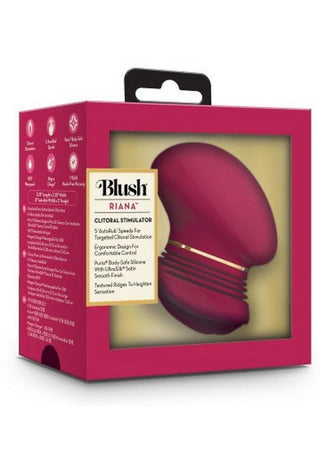The Blush Collection Riana Rechargeable Silicone Clitoral Stimulator - Mulberry - Wine