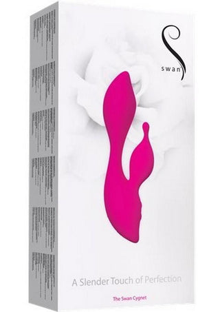 The Swan Cygnet Rechargeable Silicone Dual Vibrator - Pink
