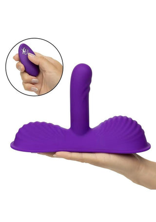 Triple Rider Rechargeable Silicone Remote Control Gyrating Rumbler