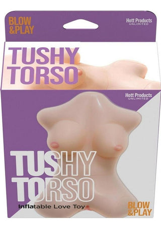 Tushy Torso Blow Up Doll with Vaginal Hole - Vanilla