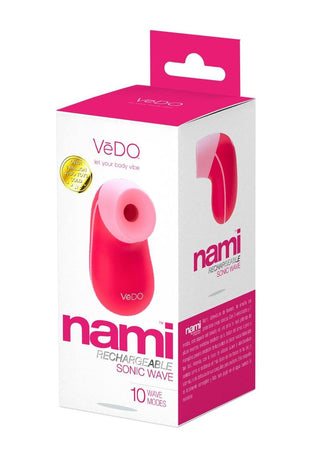 Vedo Nami Rechargeable Sonic Clitoral Vibrator - Foxy - Pink