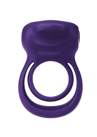 Vedo Trust Rechargeable Silicone Cock Ring - Purple