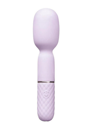 Vibefantasy Diamond Tease Wand Silicone Rechargeable with Stimulator - Lavender