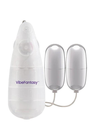 Vibefantasy Double Silver Bullet with Remote Control - Frost/Silver