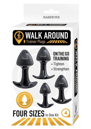 Walk Around Trainer Plugs - Black - 4 Pack