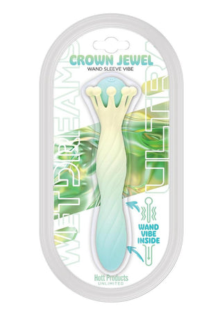 Wet Dreams Crown Jewel Rechargeable Silicone Crown Scepter Vibrating Wand - Multicolor