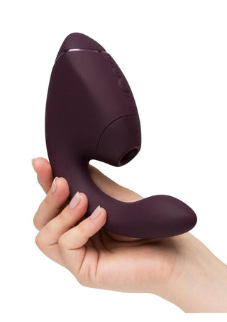 Womanizer Next Duo Rechargeable Silicone Dual G-Spot and Clitoral Stimulator - Dark