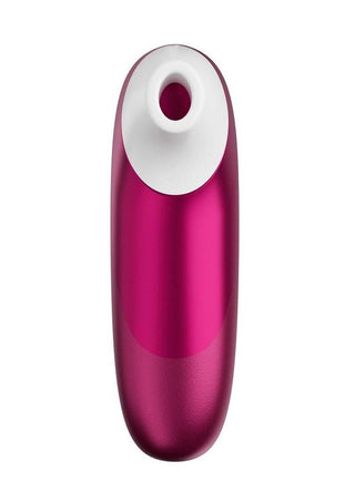 Womanizer Pleasure Air Pro Rechargeable Silicone Air Pulse Clitoral Vibrator - Vibrant - Pink